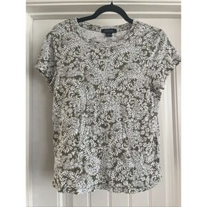 Sanctuary The Perfect Tee Green Mosaic Size M Smart Casual Boho Elevated Basic